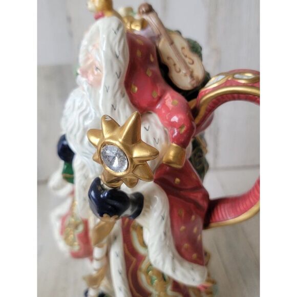 Fitz Floyd Florentine classic teapot Santa Claus Xmas figure - Picture 4 of 10
